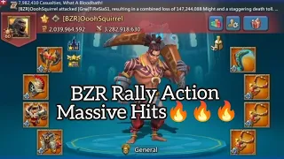 Lords Mobile - BZR Rally Action Massive Hits 💀💀 #lordsmobile