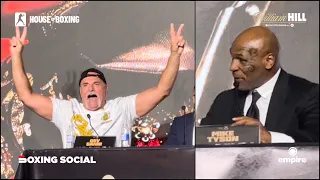 John Fury CHALLENGES Mike Tyson To Fight At Tyson Fury vs. Francis Ngannou Press Conference
