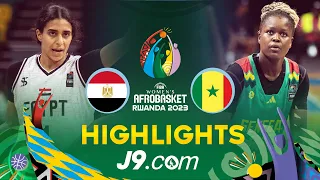 Egypt 🇪🇬 v Senegal 🇸🇳 | Qualification to 1/4 Finales | J9 Highlights | FIBA Women's Afrobasket 2023