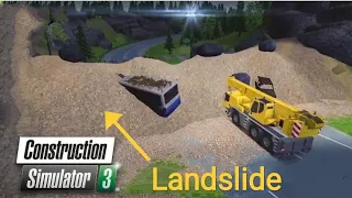 Landslide | Construction Simulator 3 | Clearing Road To The Neustein Industrial Area | #5 HD