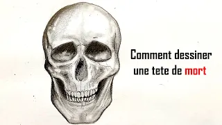 Comment dessiner une tete de mort facilement etape par etape