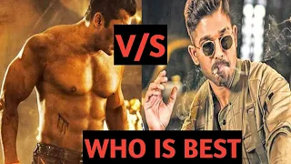 Allu Arjun Vs Salman Khan, Fight, Comparison, Dance Salman Khan Vs Allu Arjun Action