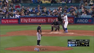 Chris Taylor Go-Ahead 2-Run Homerun vs Rockies | Dodgers vs Rockies