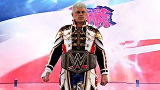 CODY RHODES ENTRANCE WITH "CHAMPIONSHIP" | WWE 2K24