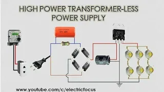 Transformerless Power Supply Design with Calculation  " With English Subtitles "