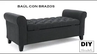 DIY - Baúl capitoné con brazos