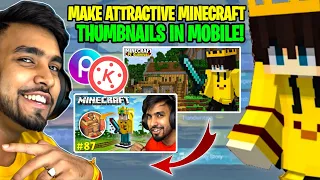 The Minecraft Thumbnails SECRET Finally Revealed! Easy Minecraft Thumbnail Like @Yupprikshuu &..