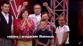 The voice kids Mateusz  „Nic tu po mnie „