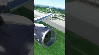 Bristol A320 Wing View Takeoff - MSFS 2020