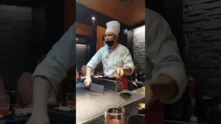 Teppanyaki level up at Teppanya Evia