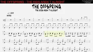 THE OFFSPRING - The kids aren´t alright [DRUMLESS BACKING TRACK + DRUM SCORE]