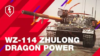 WoT Blitz.  WZ-114 Zhulong: Tier IX Heavy Chinese Tank