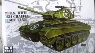 AFV 1:35 U.S. M24 chaffee light tank Painted!