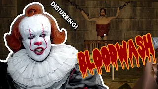 BLOODWASH Horror Game (IT'S DISTURBING!!!) Pennywise plays  | Prince De Guzman Transformations