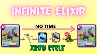 Xbow Cycle In 7X Elixir Challenge - Clash Royale Gameplay