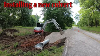 Installing A New Culvert Pipe