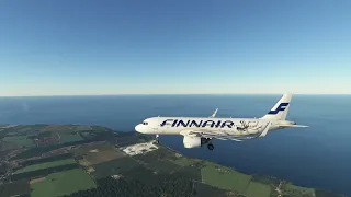 MSFS A320 Approach Copenhagen EKCH Finnair Airbus