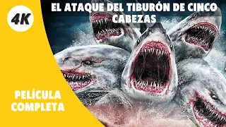 El ataque del tiburón de cinco cabezas | 4K | Acción  | Película Completa en Español