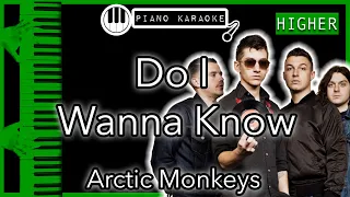 Do I Wanna Know? (HIGHER +3) - Arctic Monkeys - Piano Karaoke Instrumental