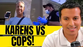 Real Lawyer Reacts to Karens Fighting Cops