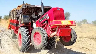 Mahindra 585 Di xp plus tractor with Full loading trolley | Good Performance in trolley