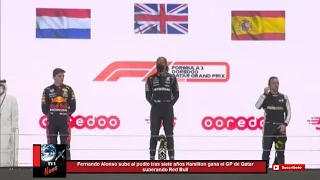 Fernando Alonso sube al podio tras siete años Hamilton gana el GP de Qatar superando Red Bull