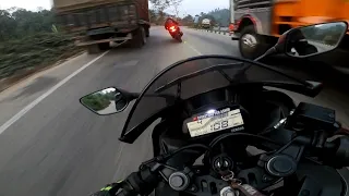 R15V3 GONE CRAZY WHILE CHASING RR310 || DEATH RACE💔