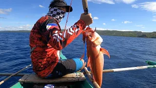 I caught this Beautiful Ruby Snapper | Expensive Fish | Fishing n the Philippines | Vertical Jigging