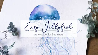 Easy Jellyfish - Watercolour for Beginners