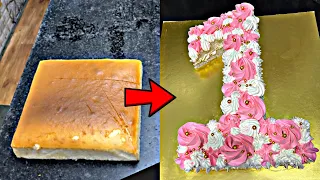 1st Birthday Cake | Number 1 Cake Decorations idea #chefakashgupta