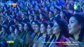 Turkmen president singing 2015 [Guinness record song]