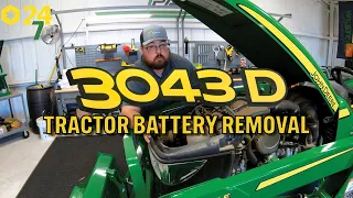 How to Remove Battery on John Deere 3043D Tractor