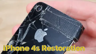 Filthy Smashed iPhone 4s Restoration - Can you solder a new power button?