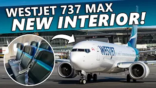 I Flew in WestJet's NEW INTERIOR 737 MAX!