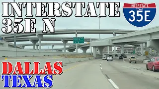 I-35E North - Dallas - Texas - 4K Highway Drive