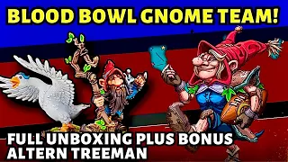 Blood Bowl Gnomes Unboxing and Build plus Altern Treeman!