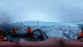 360 Video - Collecting hydrophone data with a glaciologist in Antarctica