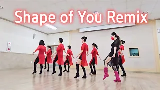 [재니라인댄스]Shape of You Remix💖LineDance ||Beginner ||초급라인댄스