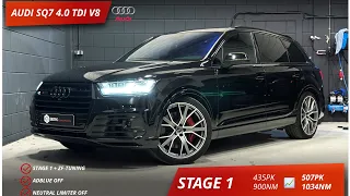 507HP & 1034NM AUDI SQ7 4.0 BI-TDI V8 0-100 & 0-200 ACCELERATION - STOCK VS TUNED