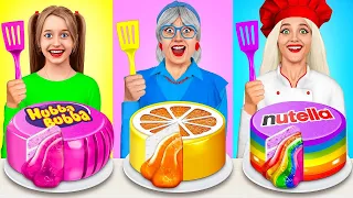 Me vs Grandma Cooking Challenge | Cake Decorating Delicious Recipes by MEGA GAME