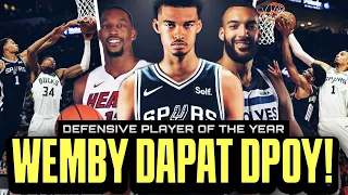 Ang DESERVING na manalong defensive player of the year! Wembanyama, Gobert o Adebayo?