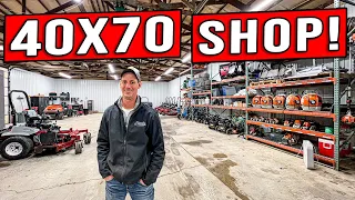 OPTIMIZED & ORGANIZED 40X70 SHOP SETUP [JJ GROUNDS SHOP TOUR!]