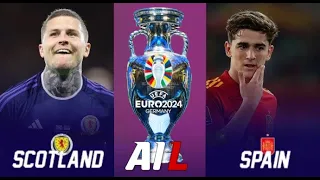 SCOTLAND vs SPAIN Live Stream Football Match UEFA EURO 2024 Qualifier Coverage Free