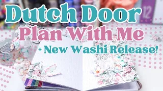 Weekly Creative Journal Setup & Plan With Me April 2024 [Dutch Door Spread] + Washi Haul