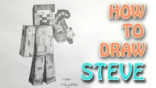 How to draw Steve from Minecraft with PickAXE
