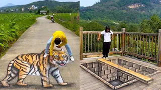 Funny Painting 3d Anime On The Road