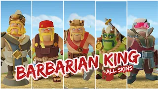 All Skins Of BARBARIAN KING | Animation Video | Clash of funz #coc #clashofclans #barbarianking