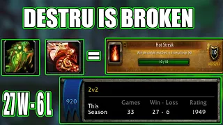 Destruction Warlock Is Insanely Broken In Wrath Classic - Road To Rank 1?