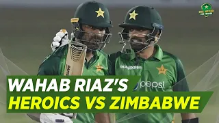 Spectacular Batting Display: Wahab Riaz's Heroics vs Zimbabwe 💫 | PCB