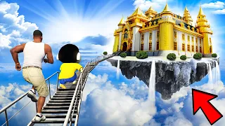 SHINCHAN AND FRANKLIN FOUND A SECRET STAIRWAY TO REACH HEAVEN GTA 5